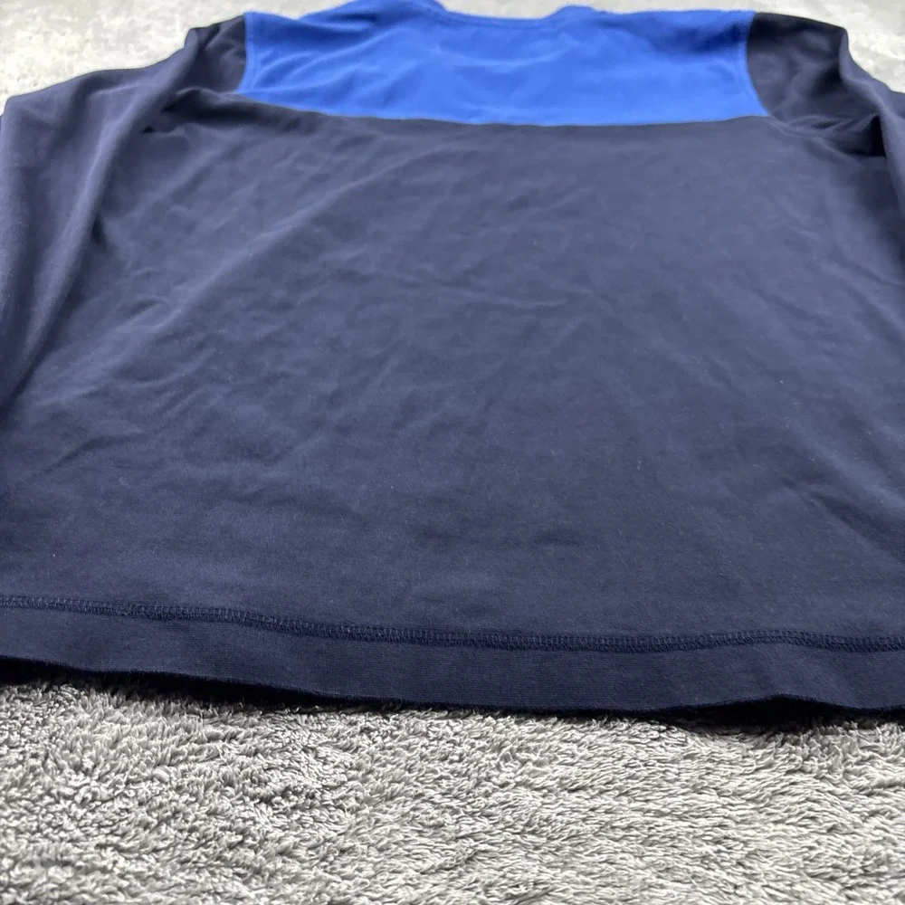 Banana Republic Sweater Mens‎ XL Blue Black 1/4 Quarter Zip Pullover Sweater